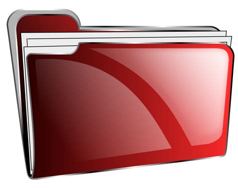 Red Folder Full Icon Png Transparent Background Free Download 24494
