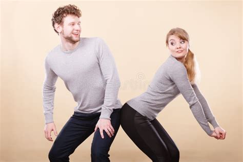 Funny Couple Playing Together Stock Image Image Of Happiness Happy