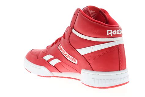 Reebok Bb 4600 Eh2137 Mens Red Leather High Top Basketball Sneakers Sh