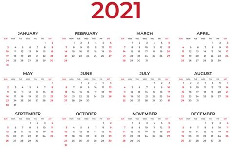 2021 Calendar Transparent Clipart Gallery Yopriceville High Quality