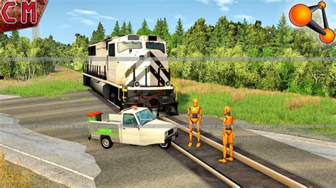 Railroad Train Accidents And Crashes 3 Beamng Drive Youtube