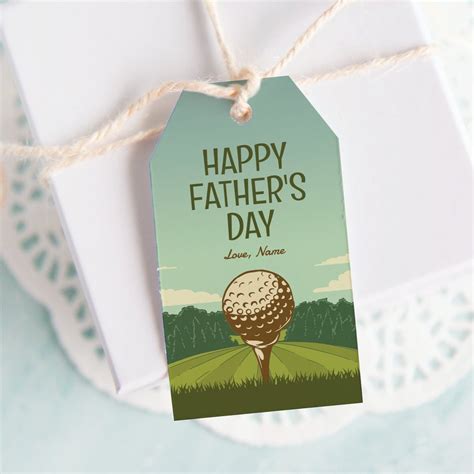 Golf T Tag Masculinefathers Day Greengate Images
