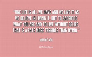 Image result for Joan of Arc Quotes