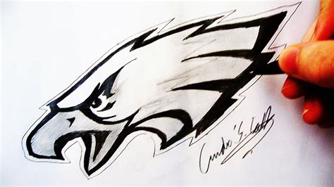 Eagles Logo Drawing Eagles Logo Drawing At Getdrawings Free