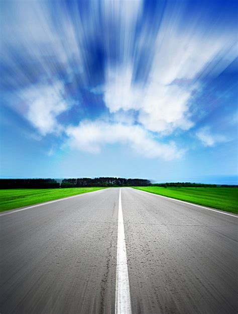 Wide Roads Clear Sky Background Material Wide Road Clear Background