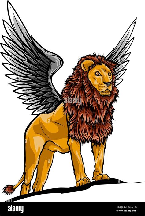 Illustration Of Winged Lion In Vector Design Stock Vector Image And Art