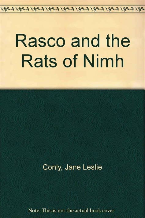 Rasco And The Rats Of Nimh Jane Leslie Conly Books