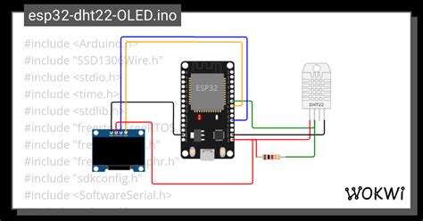 Esp32 Dht22 Oled Vb Wokwi Esp32 Stm32 Arduino Simulator