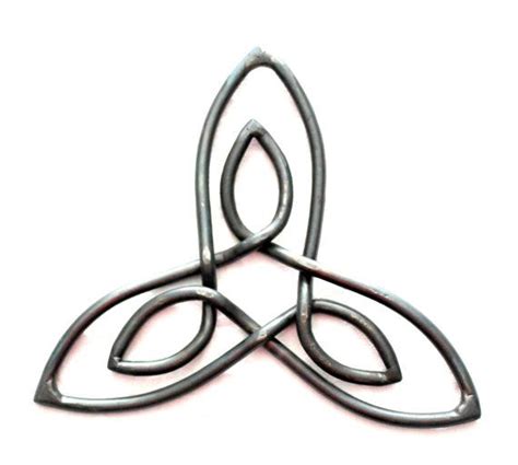 Great T Blacksmith Hand Forged Iron Celtic Symbol Inner Strength Metal Steel Unique Rod
