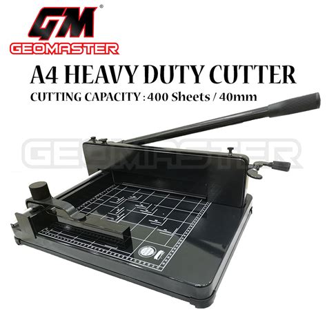 Geomaster A4 Heavy Duty Paper Cutter Stainless Steel Cutter