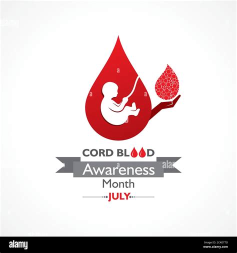 Vector Illustration For Cord Blood Awareness Month Observed In July