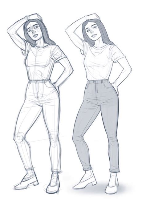 How To Draw A Person Full Body With Clothes After Learning To Draw