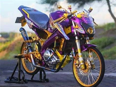 Modifikasi Vixion Warna Ungu Polos, Original, Metalik, Violet Dll