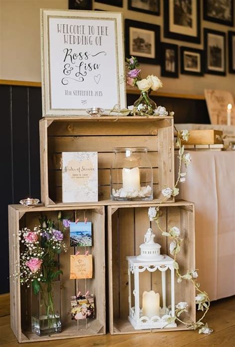 36 Rustic Wooden Crates Wedding Ideas Wedding Forward