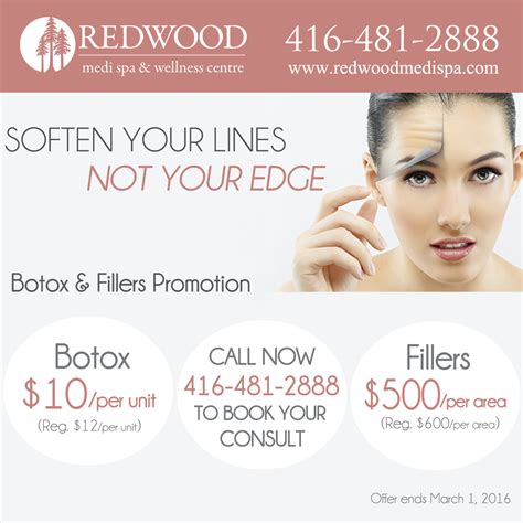Soften Your Lines Not Your Edge Save Up To 25 Off Botox And Fillers Med Spa Marketing