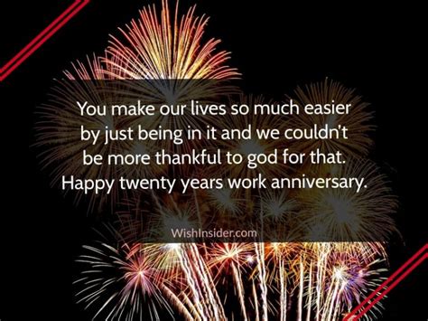 happy 20th work anniversary wishes and quotes wish insider