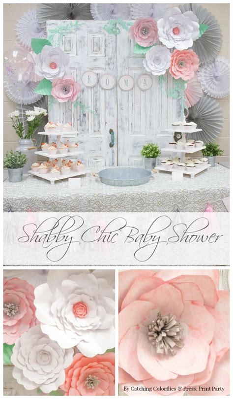 Boy baby shower paper flowers. Decorate for Baby Showers with DIY Paper Flower Patterns