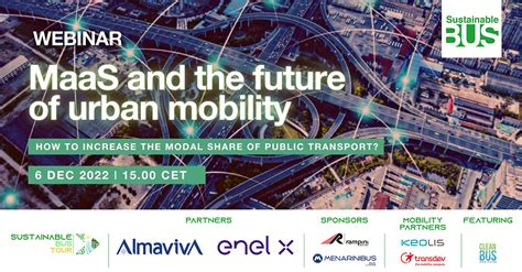 WEBINAR Mobility As A Service And The Future Of Urban Mobility