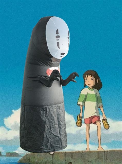 Spirited Away Kaonashi No Face Faceless Inflatable Costume