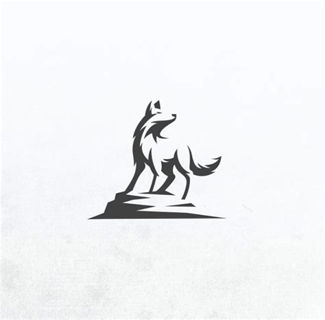 Wolf Minimal Logo Concept Best Creative Graphic Design Top Branding
