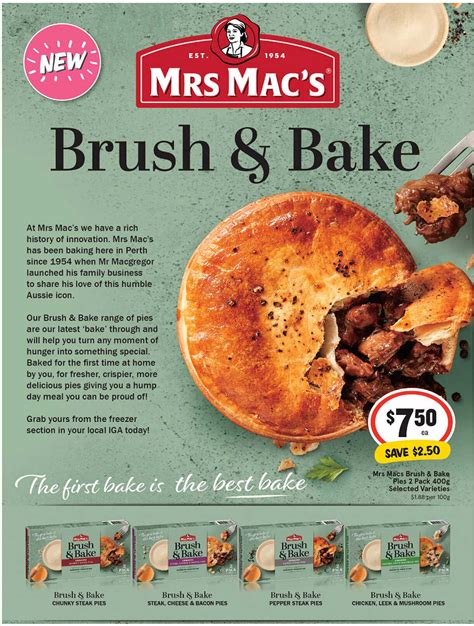 Mrs Macs Brush And Bake Pies 2 Pack 400g Offer At Iga