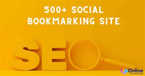 High DA PA Top Free Social Bookmarking Sites List Of