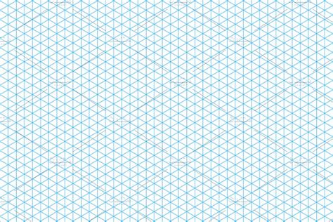 Gray Isometric Grid On A4 Sheet Custom Designed Graphic Patterns