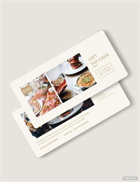Restaurant Gift Voucher Template In Word Psd Illustrator Pages