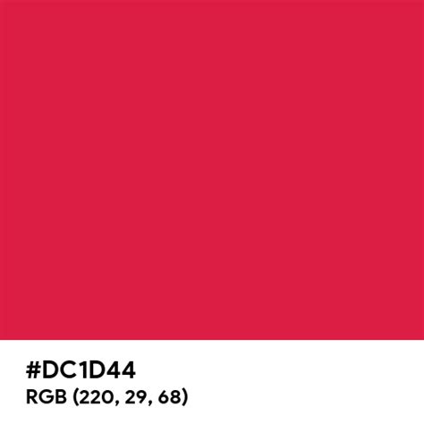 Cranberry Color Hex Code Is Dc1d44
