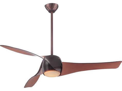 Four matte black abs blades. Minka-Aire Artemis Copper Bronze 58'' Wide Indoor Ceiling ...