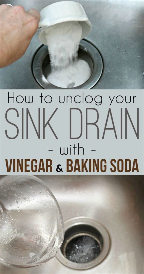 How To Unclog A Sink Drain With Baking Soda And Vinegar Cleaning