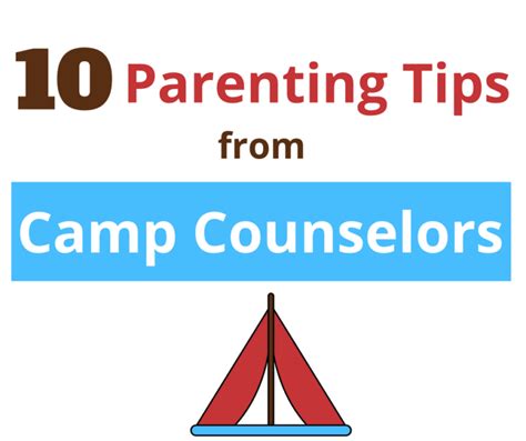 10 Parenting Tips From Camp Counselors Sunshine Parenting