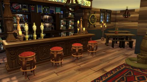 Pirateship Port With Tavern 50x50 By Bradybrad7 At Mod The Sims 4