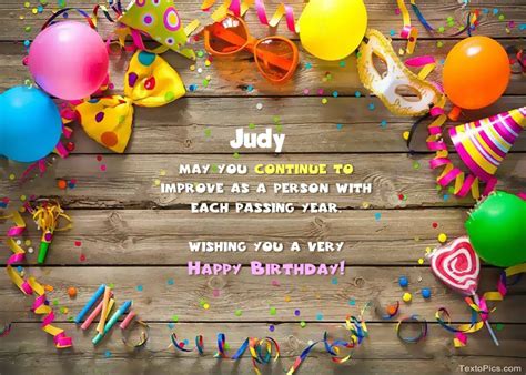 Happy Birthday Judy Pictures Congratulations