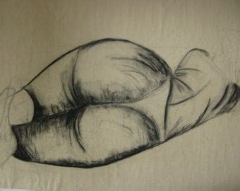 A Nude Body Line Drawing Female Form Nude Life Drawing Etsy My XXX