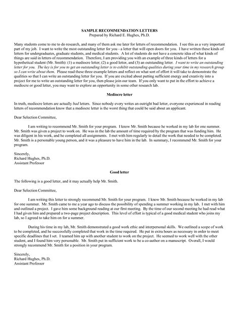 Employment Recommendation Letter How To Write An Employment