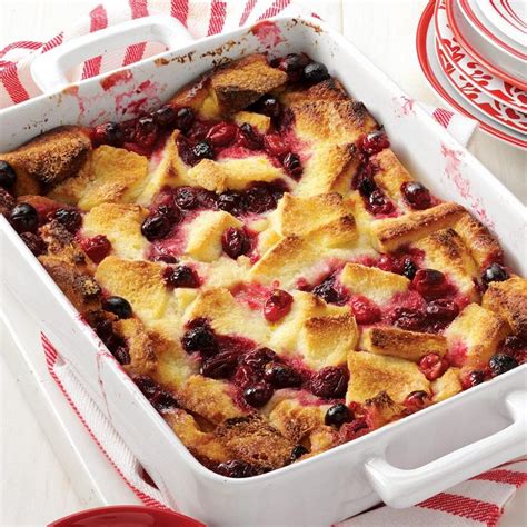 Cranberry Bread Pudding Recipe How To Make It Taste Of Home