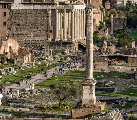 The Roman Forum in Italy, Ancient Rome, Basilicas, Via Sacra