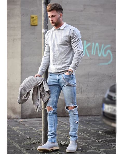How to build an outfit from the feet up? Grey wednesday ☠️ Chelsea Boots by @lordyastudios These ...