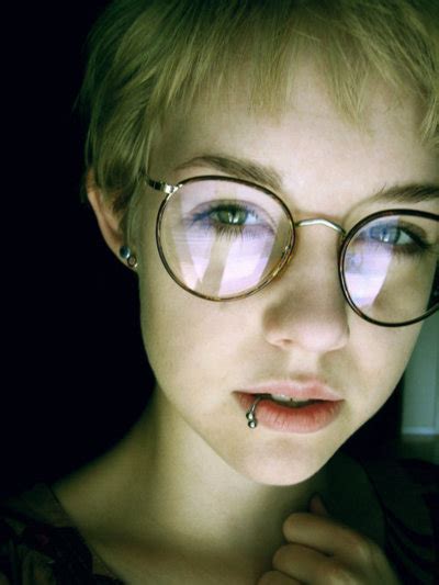 glasses lip piercing and piercing image 141852 on