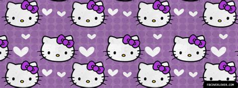 Purple Hello Kitty Facebook Cover