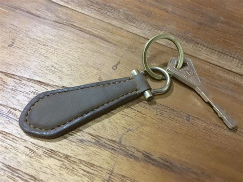 Classic Leather Keyring Key Fob Vintage Keychains Leather