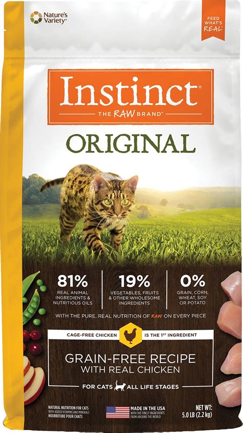 Natural selections™ raw cat food. Instinct by Nature's Variety Original Grain-Free Recipe ...