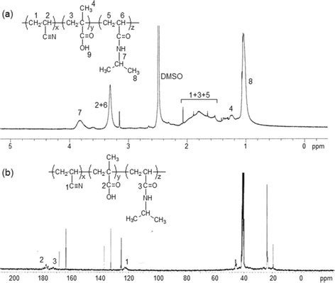 NMR Spectra Of Polymer A H NMR And B C NMR Spectra Of