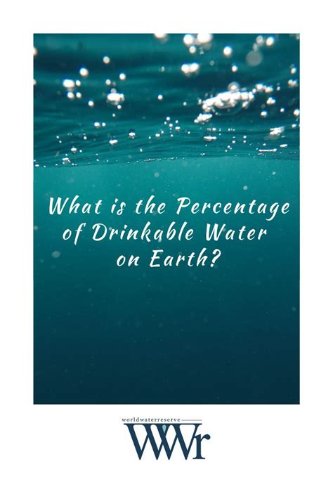 What Is The Percentage Of Drinkable Water On Earth Water Crisis