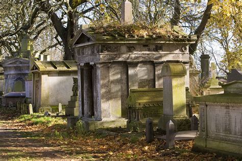 old tombs in kensal green cemetery north west london cemetery around the worlds place of