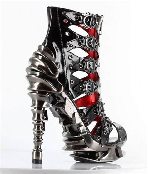 Elegance In Darkness — “crimson Gothic Heels” By Hades Footwear Schuhe Gothic Schuhe Art Schuhe