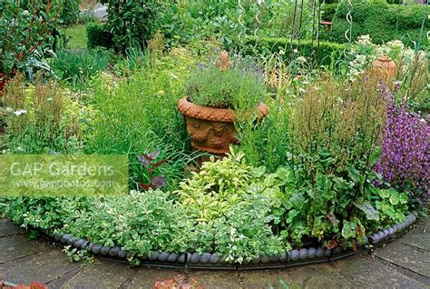 Gap Gardens Small Herb Garden With Ornate Edging Image