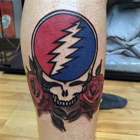 Grateful dead skull tattoo designs. 50 Grateful Dead Tattoo Designs For Men - Rock Band Ink Ideas