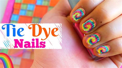 Tie Dye Nail Art Tutorial Youtube